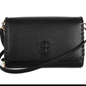 Tory Burch Marion Black Leather Crossbody-Excellent Condition!